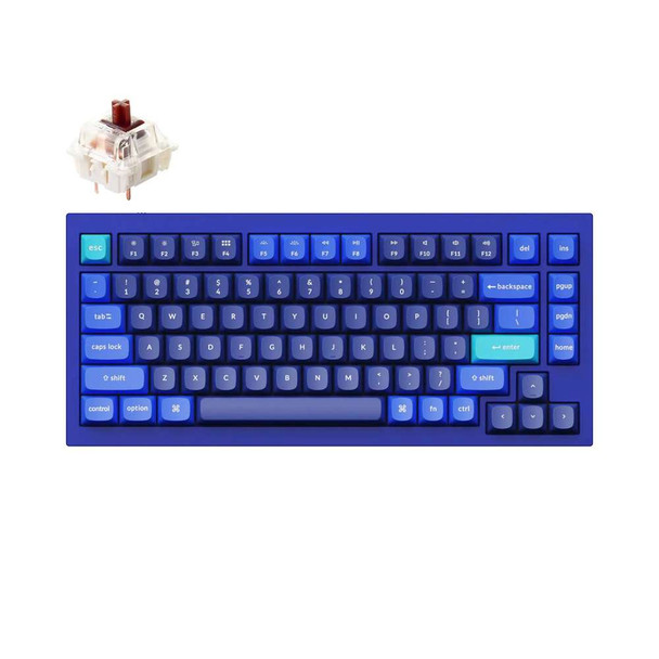 Buy the Keychron Q1 V2 QMK Custom Wired Hot-Swappable Mechanical Keyboard - Blue, Gateron G pro Brown ( Q1-J3 ). Shop online at Extremepc.co.nz