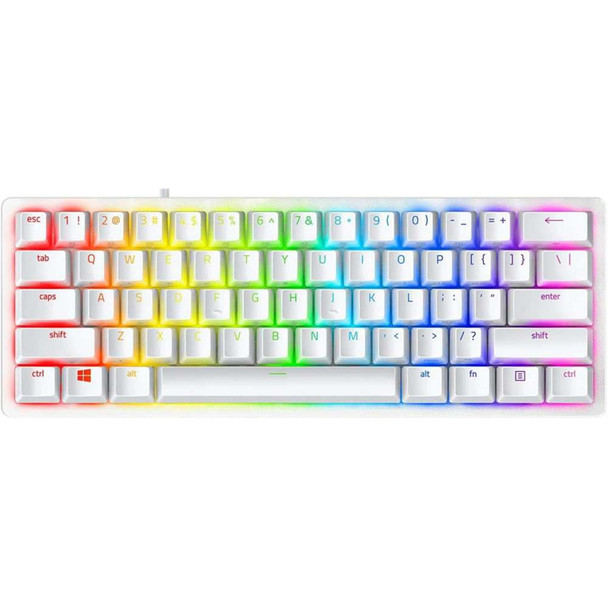 Buy the Razer Huntsman Mini 60% Gaming Keyboard - White, Clicky ( RZ03-03390300-R3M1 ). Shop online at Extremepc.co.nz
