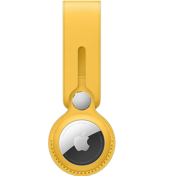 Buy the Apple AirTag Leather Loop - Meyer Lemon ( MM003FE/A ). Shop online at Extremepc.co.nz