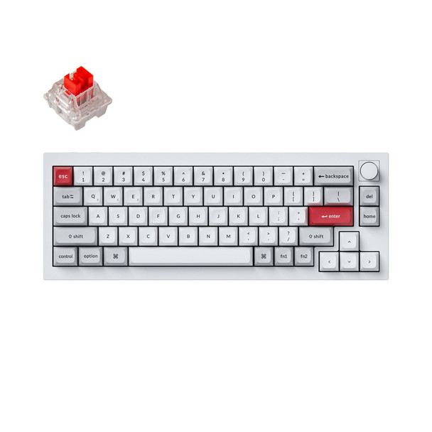 Buy the Keychron Q2 Pro Wireless Knob RGB Hot-Swap Mechanical Keyboard - K Pro Red, Shell White, 68 Key ( Q2P-P1 ). Shop online at Extremepc.co.nz