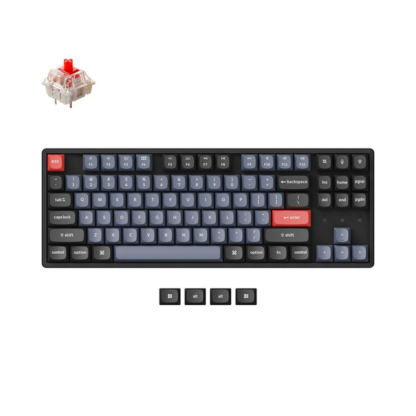 Buy the Keychron K8 Pro TKL QMK RGB Hot-Swap Wireless Mechanical Keyboard - Gateron Red, 87 Key ( K8P-J1 ). Shop online at Extremepc.co.nz