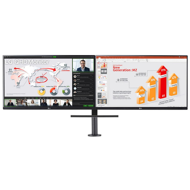 Buy the LG Ergo 27QP88D-BS 2pcs of 27" QHD USB-C Docking Monitor in Same Box With Premium Erogomic stand ( 27QP88D-BS ). Shop online at Extremepc.co.nz