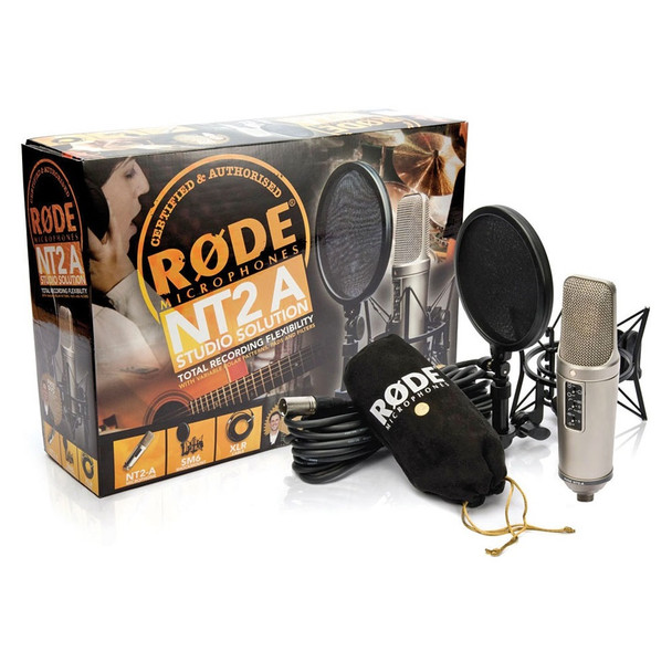 Buy the Rode NT2-A Multi-pattern Large-diaphragm Condenser Studio Solution Microphone Kit - Incl NT2-A, SM6 ( RODNT2AKIT ). Shop online at Extremepc.co.nz