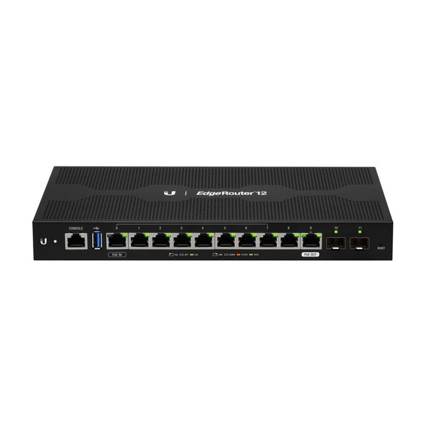 Buy the Ubiquiti ER-12 EdgeRouter 10-port Gigabit PoE Router with 2 SFP Ports ( ER-12 ). Shop online at Extremepc.co.nz