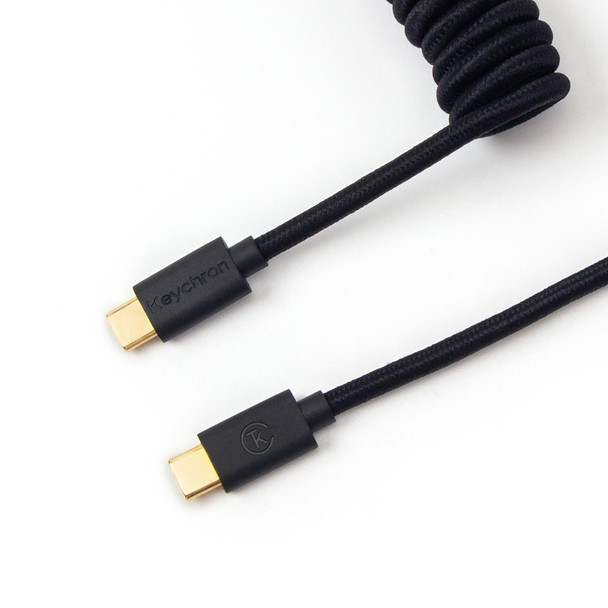 Buy the Keychron USB-C Custom Coiled Aviator Cable - Black CAB-B ( CAB-B ). Shop online at Extremepc.co.nz