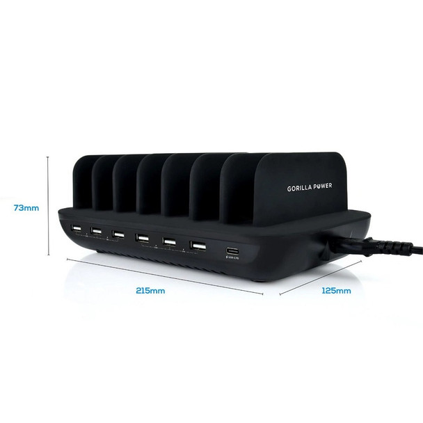 Buy the Mbeat Gorilla Power 7 Port 60W USB & USB C Charging Station with Phone & Tablet Holders ( MB-CHGR-7U ). Shop online at Extremepc.co.nz