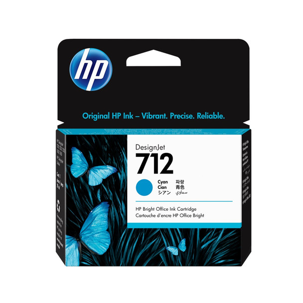 Buy the HP 712 29ml Cyan DesignJet Ink Cartridge ( 3ED67A ). Shop online at Extremepc.co.nz