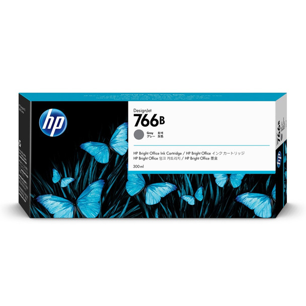 Buy the HP 3ED56A 766B 300ml Gray DesignJet Ink Cartridge ( 3ED56A ). Shop online at Extremepc.co.nz