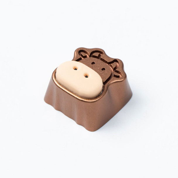 Buy Keychron Cute Cows (1u) Aluminum Alloy Artisan Keycap - Brown at the best price from Extremepc Online Store