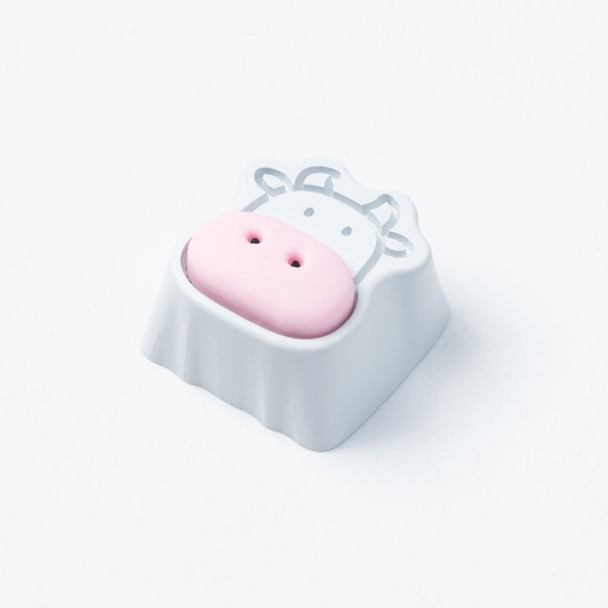 Buy Keychron Cute Cows (1u) Aluminum Alloy Artisan Keycap - White at the best price from Extremepc Online Store