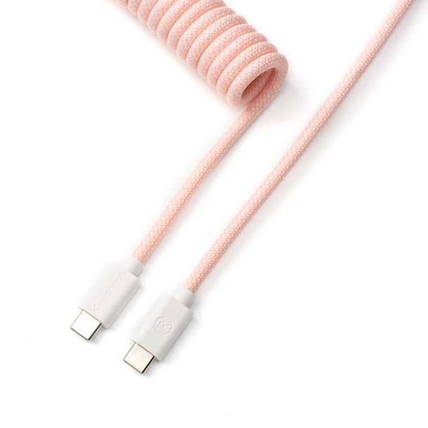 Buy Keychron Coiled Aviator Straight Cable - Pink at the best price from Extremepc Online Store