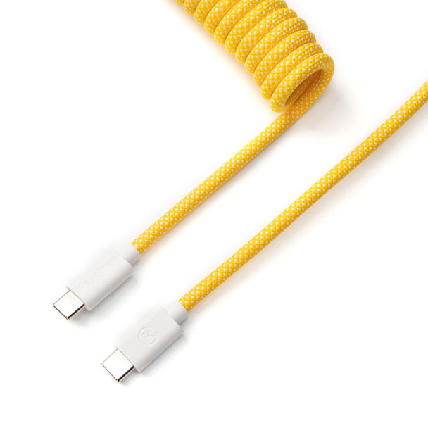 Buy Keychron Coiled Aviator Straight Cable - Yellow at the best price from Extremepc Online Store