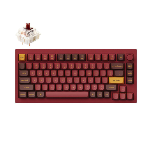 Keychron Q1 Version 2 Knob RGB Mechanical Keyboard Brown Red