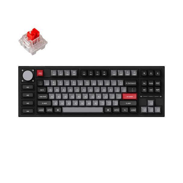 Buy Keychron Q3 Pro Hot Swappable Knob Wireless RGB Mechanical Keyboard - K Pro Red, Black at the best price from Extremepc Online Store