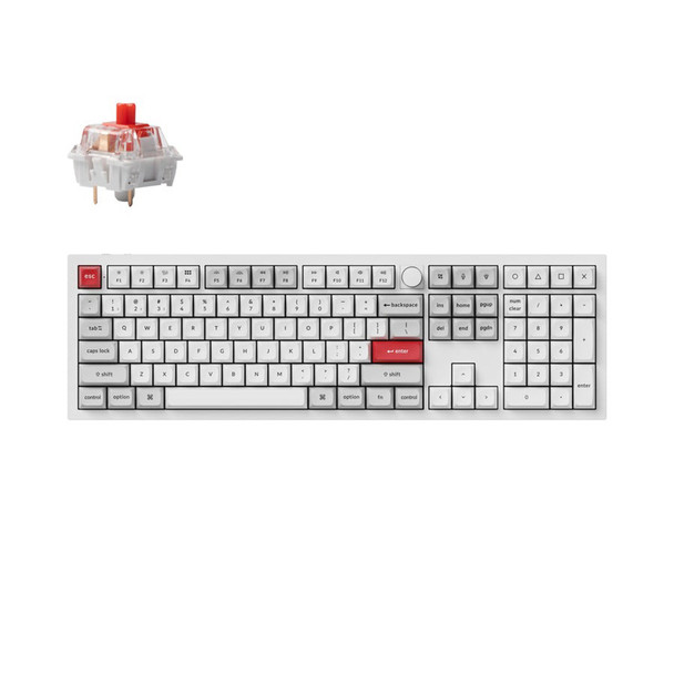 Buy Keychron Q6 Pro Hot Swappable Knob Wireless RGB Mechanical Keyboard - K Pro Red, White at the best price from Extremepc Online Store