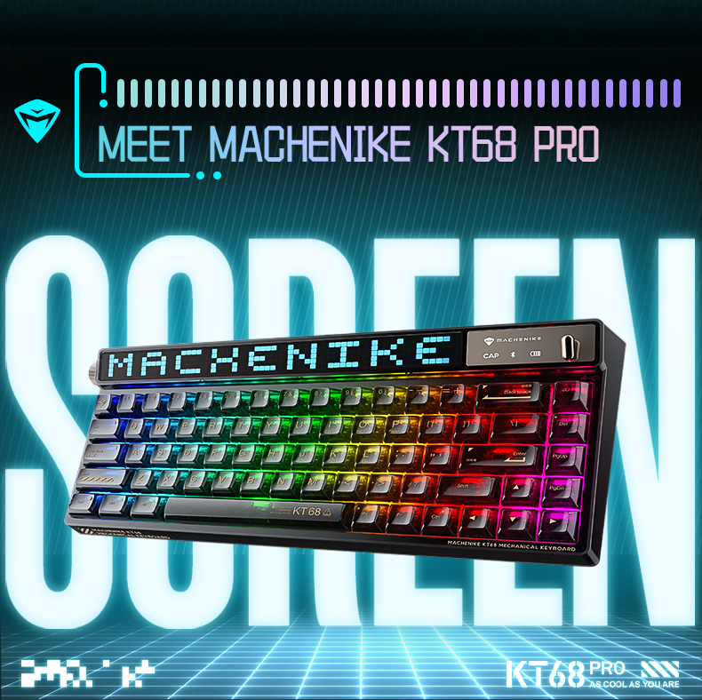 Machenike KT68 Pro メカニカルキーボード Amazon.com: Machenike KT68 Pro Wireless Compact Mechanical Gaming
