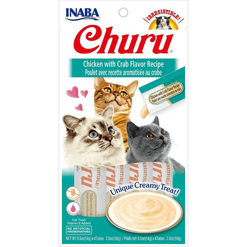 Inaba Churu Cat - Creamy Chicken & Crab (4pk)