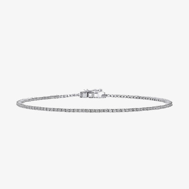 Thin Diamond Tennis Bracelet