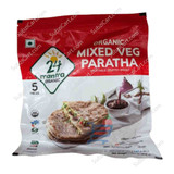 24 Mantra Organic Mixed Veg Paratha, 400 Grams