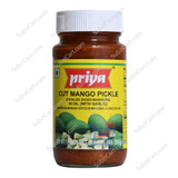 Priya Cut Mango Pickle With Garlic, 300 Grams
