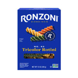 Ronzoni Tricolor Rotini No. 63, 340 Gm