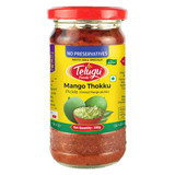 Telugu Mango Thokuu Without Garlic Pickle, 300 Grams