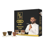 Zed Black 3 In 1 Sambrani Cups, 12 Pc