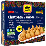 Three Rivers Chatpata Samosa Frozen, 590 Grams (30 Pcs)