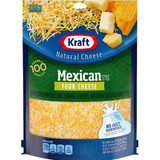 Kraft Mexican Four Cheese Frozen, 7Oz