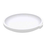 White Microwave Plates, 50 PCs