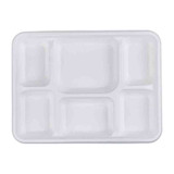 Plastic 6 Compartment Dinner Pla, 50 CT