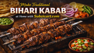 Looking for authentic flavor? Make juicy Bihari Kabab at home tonight 