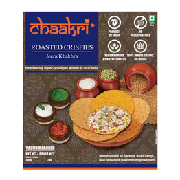 Chaakri Roasted Crispies Jeera Khakhra, 7 Oz