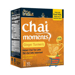 Tea India Chai Moments Ginger Turmeric(10 Sachets), 120 Grams