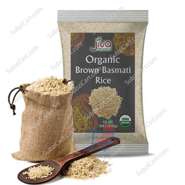 Jiva Organic Brown Basmati Rice, 10Lb