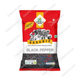 24 Mantra Organic Black Pepper Whole, 100 Grams