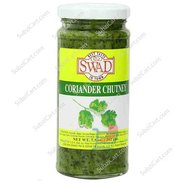 Swad Coriander Chutney, 7.5 Oz