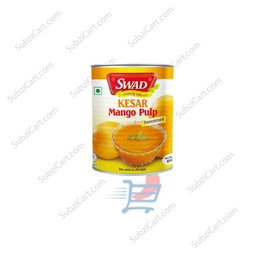 Swad Kesar Mango Pulp Sweetened, 30 Oz