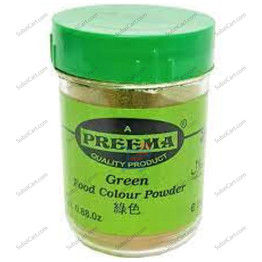 Preema Green Food Color, 25 Grams