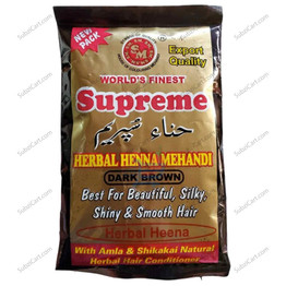 Supreme Dark Brown Henna, 150 Grams