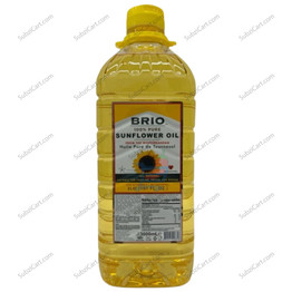 Brio Sunflower Oil, 3 Lit