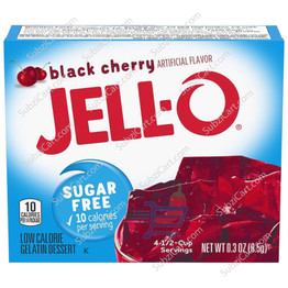 Jell-O Black Cherry Sugar Free, 8.5 Gm