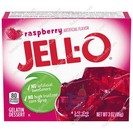 Jell O Gelatin Raspberry, 3 Oz
