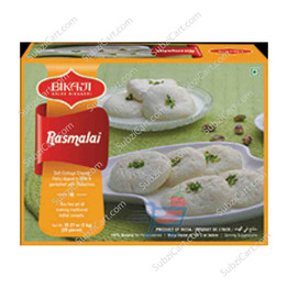 Bikaji Rasmalai Frozen, 20 Pc, 1 Kg