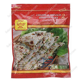 Deep Cheese Spinach Naan Frozen, 8.2 Oz