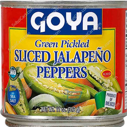 Goya Green Pickled Sliced Jalapeno Peppers, 11 Oz