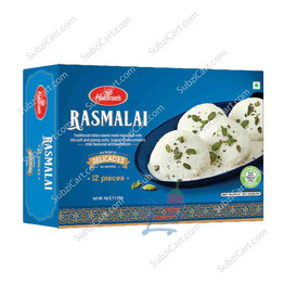 Haldirams Rasmalai Frozen, 12 Pc, 1 Kg