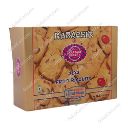 Karachi Bakery Atta Fruit Biscuit, 400 Grams