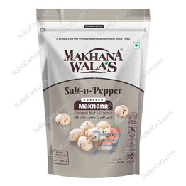 Makhana Walas Salt N Pepper, 60 Grams Makhana Walas Salt N Pepper, 60 Grams