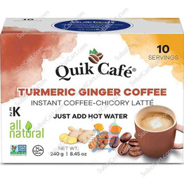 Quik Cafe Turmeric Ginger Coffee, 240Grams